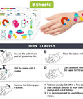 Science Themed Temporary Tattoos 96 Count Pack For Kids Teens Party Supplies Favors Decorations Cute Fun Lab Themed Stickers demo