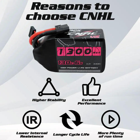1300mAh 6S LiPo Battery Pack with XT60 Plug for FPV Drones RC Quadcopters Helicopters and Airplanes 130C high discharge