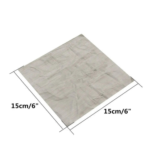 3 Pack 6x6 Inch Stainless Steel Mesh Screen Squares Heavy Duty 500 Mesh 25 Micron 304 Wire Cloth For Filtration with size measurements