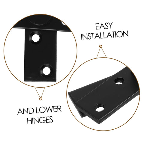 Close-up of installation instructions for Hidden Pivot Door Hinge System 360 Degree Stainless Steel Concealed Pivot Hinge