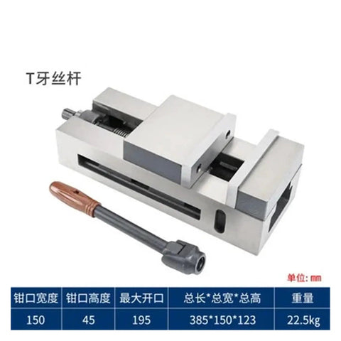 Heavy Duty Cast Iron Angle Vise With Zero To Ninety Degree Tilting For Drill Press And Milling Machines Rock Solid Six Inch Jaw Opening Universal Clamp Works Like A Champ Built Tough with a T-slot design and adjustable handle.