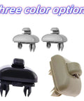 2 Pack Upgraded Inner Sun Visor Snap Hooks Black Direct Fit For OEM 8E0857562A 8U0857562A Replacement Clips For Audi A1 A3 S3 A4