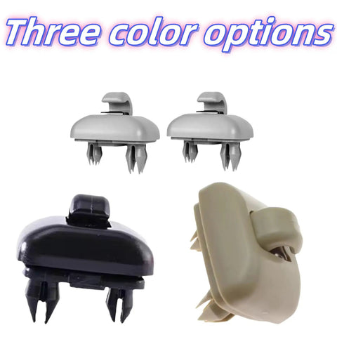 2 Pack Upgraded Inner Sun Visor Snap Hooks Black Direct Fit For OEM 8E0857562A 8U0857562A Replacement Clips For Audi A1 A3 S3 A4