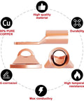 Detailed view of No Brainer Pro Grade Copper Wire Lugs Connectors Kit highlighting high quality, conductivity, and durability features.