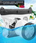 Waterproof Underwater DSLR Housing Case For Canon And Nikon Cameras 20 Meter Depth Floating Sealed Cage in water