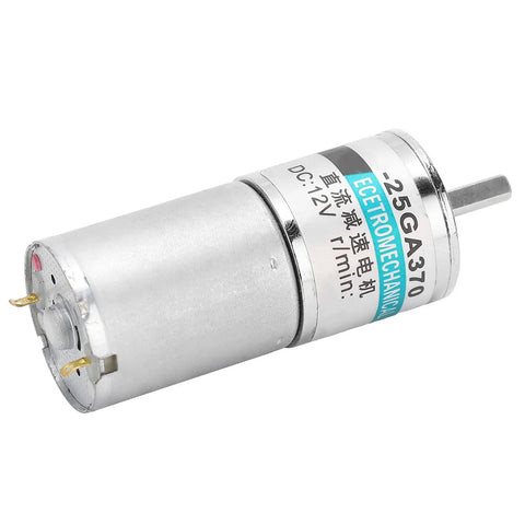 Super Rugged 12V DC Micro Gear Motor Boasting All Metal Gears And Premium Copper Coils For Smooth Low Speed Control At 20 RPM