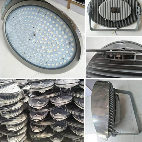 Rock Solid Heavy Duty Rechargeable Floodlight With Blazing Led Beam Tough As Nails IP66 weatherproof lamp views showing design and features.
