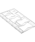 Top Shelf Acrylic Router Template Kit For Woodworking Projects Killer Butterfly Bow Tie Inlay Motif featuring clear plastic jigs set.