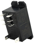 Side view of 24VAC 30A General Purpose High Power Relay With DPST NC Contacts Two Form C for automotive electrical systems
