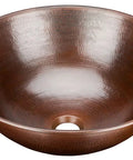 Handmade Aged Copper Vessel Sink 16 Inch Solid Copper Bathroom Sink With Top Notch Craftsmanship Easy Install Premium Quality