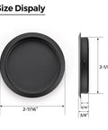 2 Pack Sliding Closet Door Finger Pulls Black Finish Just Snap In Installation No Nails Needed Fits Two And One Eighth Inch Holes