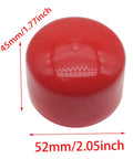 Four Pack 1.98-Inch Red Rubber Bearing Caps For Trailer Wheel Hub Dust Covers Keep Bearings Clean And Lubricated