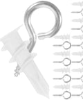 Self Drilling Drywall Anchors And Screws Kit With Nylon And Iron Hardware 20 Sets Easy To Remove Fasteners For Gypsum And Plasterboard DIY
