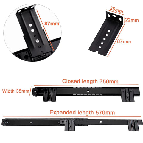 Heavy Duty Ball Bearing Drawer Slides Side Mount Cabinets Tables Built Tough As Nails Rust Resistant Steel Silent Smooth Glide Anti Collision Max Load Capacity Durability Workshop Store DIY Projects Without Glitches Or Annoyances, 350mm slides