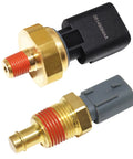 2 Pack Engine Oil Pressure Sensor Sender Switch And Coolant Temperature Sensor For Chrysler Aspen Pacifica Jeep Grand Cherokee Dodge Avenger Ram 1500 2500 3500 Compatible With 5149062AA 5149077AB