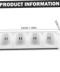 Dimensions of 4 In 1 Battery Charging Station for Game Controllers and Rechargeable Battery Packs with USB Cable