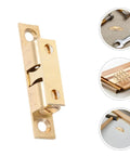 Brass Cabinet Door Catches Magnetic Latches Kit No Fuss Install, 10 Pack For Kitchen And Home Storage, 36mm durable brass latch