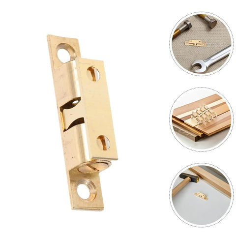 Brass Cabinet Door Catches Magnetic Latches Kit No Fuss Install, 10 Pack For Kitchen And Home Storage, 36mm durable brass latch