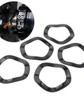 Steel Bike Bottom Bracket Wave Washers Set For 24mm And 30mm Cranks, Crinkle Spring Spacers And Shield Gasket Bearing Adapters, Built Tough Against Rust, 5 Pieces
