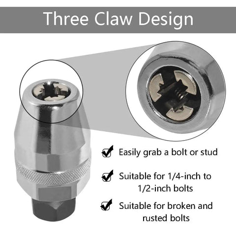Heavy Duty Stud Remover And Extractor Tool For One Quarter To One Half Inch Bolts Grips And Removes Broken Rusted Round Off Painted Studs