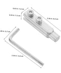 Heavy Duty Broken Valve Screw Extractor Tool Kit With 2 Pieces For Removing Stripped Pipes And Damaged Threads From Faucets Water Lines And Plumbing Projects Without Wrecking The Whole Pipe, 2-piece silver metal set, 6 cm