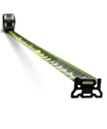 Shockforce G2 16 Foot Magnetic Tape Measure With Nite Eye Night Vision extended showing magnetic end hook and markings.