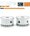 Premium HTD 5M Timing Pulley With 20 Teeth And 5mm Pitch AF Design Fits 5 To 20mm Bore for smooth tracking.