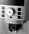 Top Shelf Fully Automatic Bean To Cup Coffee Maker With Integrated Grinder And 15 Bar High Pressure Extraction For Home And Office control panel close-up.