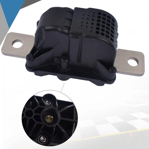 High Voltage Battery Disconnect Pyro Fuse For Tesla Model 3 And Model Y 2017 2023 showing connector and tough black exterior.