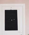 Double Sided Felt Hanging Jewelry Organizer Bag Built To Carry All Your Necklaces And Rings Slick Travel Case on door.