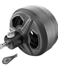 Replacement Drum For 50 Ft Hybrid Drain Auger P4003 showing reinforced cable, bulb tip, and onboard rear drain port