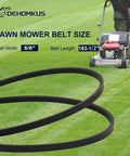 Heavy Duty Deck Belt Replacement for Husqvarna Zero Turn Mowers Dixon Ultra 61 and RedMax CZT61, lawn background