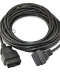 33 Feet OBD2 OBDII 16 Pin Car Extension Cable Male To Female Diagnostic Extender coiled and displayed on a white background