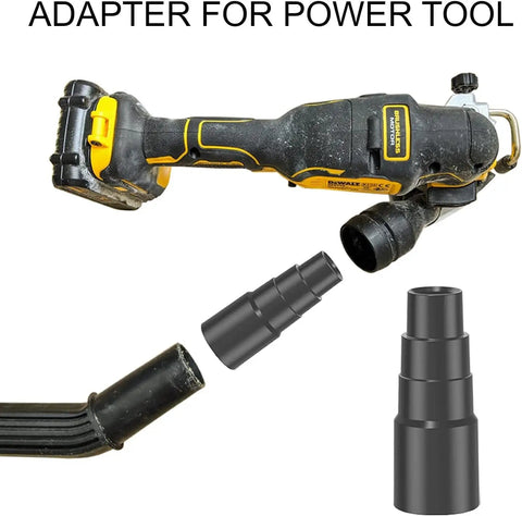 Universal Vacuum Hose Adapter Kit Quick Connect Reducer Set for reusing old attachments with power tool and hoses