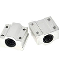 2 Pcs Linear Bearings SCS8UU SCS8LUU 8mm Length For CNC Parts 3D Printer Parts And Precision Machine Tools High Performance Smooth Linear Motion Bearings, aluminum blocks