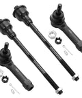 Detroit Axle AWD front-end 13-piece suspension kit components laid out, includes upper control arms and tie rods