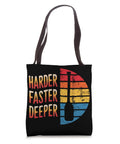 Paddler Tote Bag For Dragon Boat Racing And Dragonboating Gear, featuring "Harder Faster Deeper" text and durable straps.