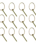 Beefy Heavy Duty Lynch Pin Set 12 Pack Three Sixteenth Inch With Locking Clips for Farm Tractors Trailer Hitch Mower