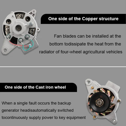 Top Notch Permanent Magnet Generator 1500W AC 14V Low Rpm Pma Alternator featuring copper structure and cast iron wheel for durability.