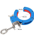65mm Cable Tray Roller Set With Pro Grade Adjustable Wire Pulling Pulley Nylon Guide Wheel And Stainless Steel Bracket For Seamless Cable Runs In Inside And Outside Corner Electrical Installations, 65mm blue clamp