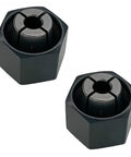 Two-pack of 1/4-Inch Collet And Nut Replacement Kit for power tools, 6.35mm shank, durable steel, quick swap no fuss install, precise fit.