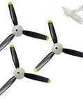 3 Piece RC Plane Propellers For Volantex Spitfire Fighter 500mm Brushless RC Plane 4 Channel Propeller Kit with nose cone.