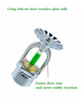 Heavy Duty Automatic Fire Sprinkler Head With A Precise Ninety Three Degree Thermal Fuse For Compact Kitchens And Offices Delivers Relentless Kickass Water Coverage In Upright Or Pendent Arrangements Quick Setup And No Sweat.