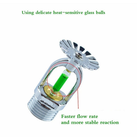Heavy Duty Automatic Fire Sprinkler Head With A Precise Ninety Three Degree Thermal Fuse For Compact Kitchens And Offices Delivers Relentless Kickass Water Coverage In Upright Or Pendent Arrangements Quick Setup And No Sweat.
