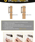 Installation guide for Vintage Antique Brass Cabinet Pulls Set Of Five With Three And Three Quarters Inch Hole Centers.