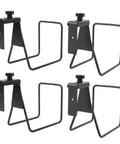 Adjustable Wall Mounted Hose And Pipe Rack For Lawn And Garage Cleanup Holds Eighty Feet heavy duty steel brackets for wall mounting.