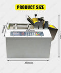 Dead Nuts Precise Electric Heat Shrink Tube Cutter, 450mm x 300mm x 350mm size, features digital control panel for precise cutting.