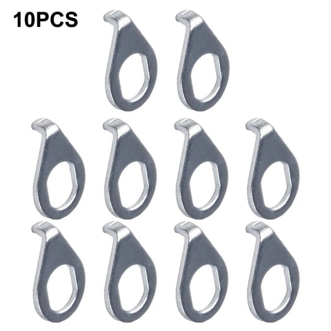 10PCS Durable M8 Steel Washers For E Bike Motor And Bicycle Hub Axle Spacers Electric Bike Hardware Kit With Front And Rear Flat Rings For Scooter Wheel Ride Ready Universal Bike Repair Gear 10 Pack Silver