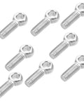 Twenty Piece Set Of Heavy Duty Lifting Eye Bolts Made From 304 Stainless Steel Durable And Corrosion Resistant For Machinery Lifting Accessories Hoists Rigging Indoor Outdoor Use, eight bolts
