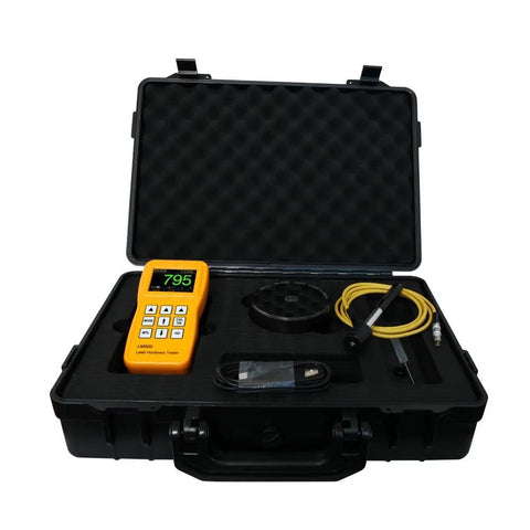 LM500 Portable Leeb Hardness Tester With D Type Impact High Definition IPS Screen Including D Test Block Mass Storage Multi View Interface Easy To Read Bold Font Readouts No Fuss Load Interface For On The Go Testing